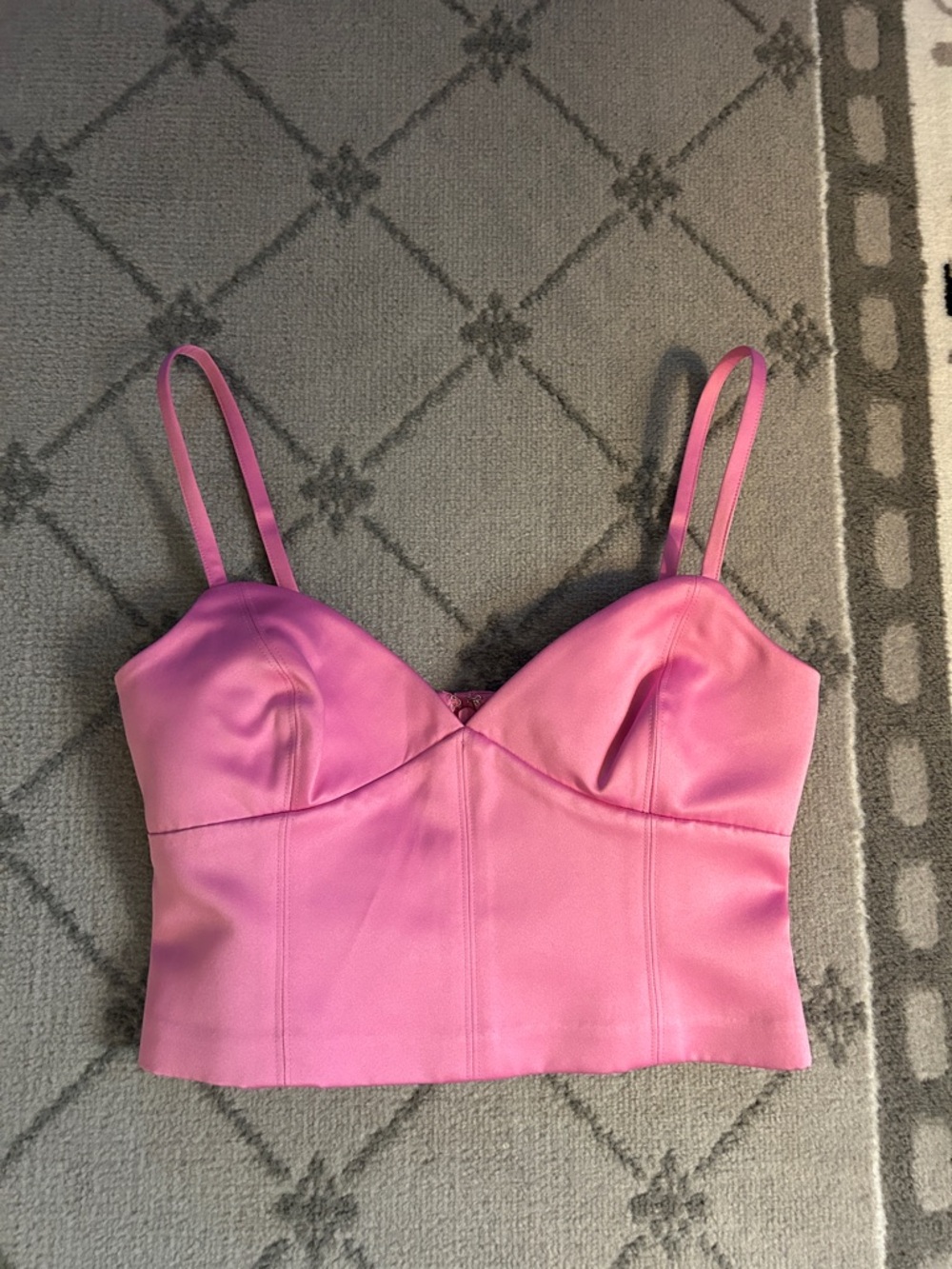 J. Crew Pink Satin Bustier NWT